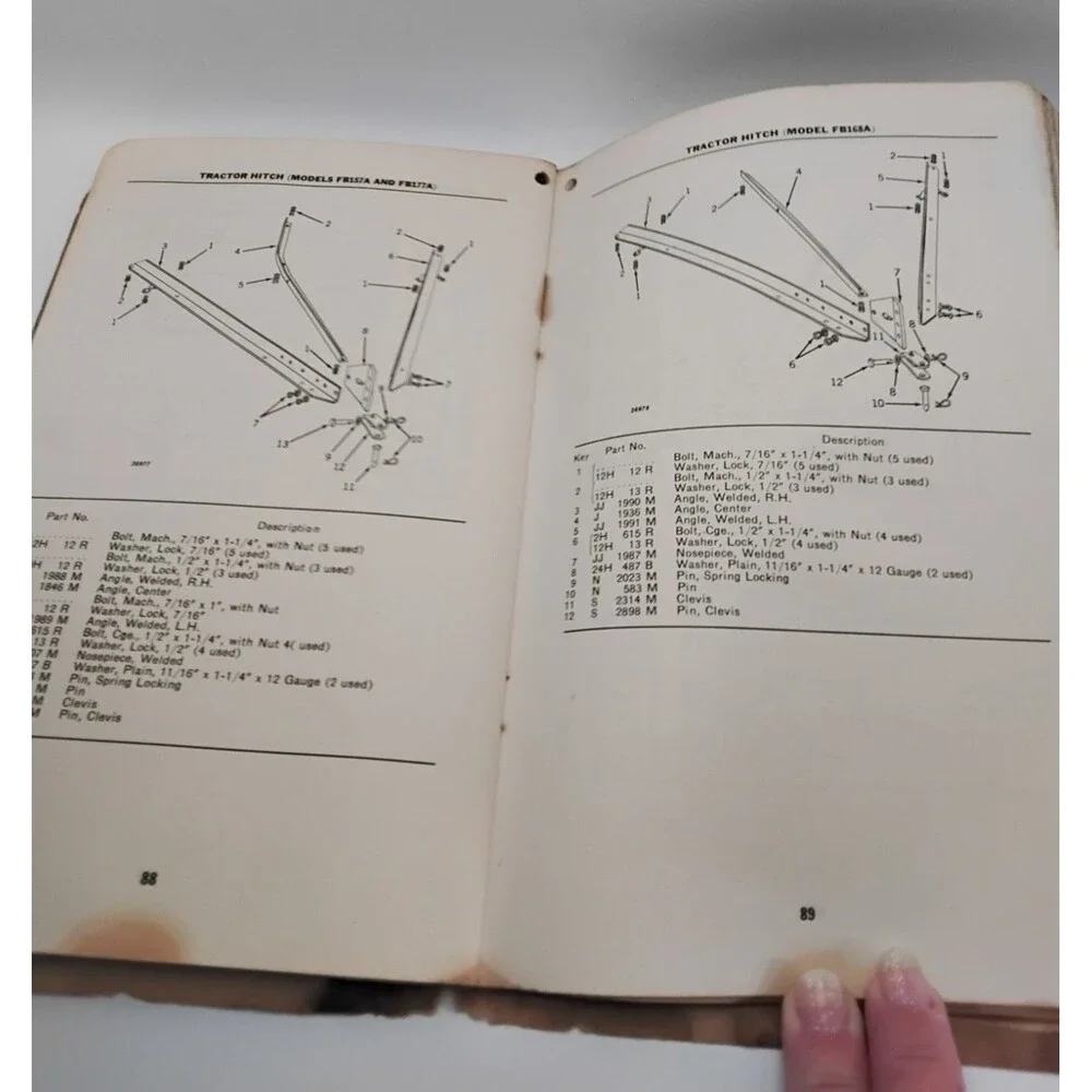Vintage John Deere Van Brunt Fertilizer Grain Drill FB-A Operator's Manual
